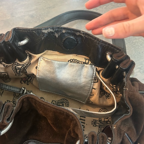 Vintage Juicy Couture Shoulder Bag Baby Fluffy with Juicy Embroidery - Picture 10 of 15